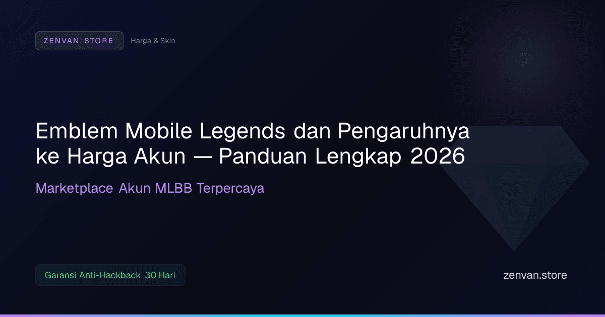 Emblem Mobile Legends dan Pengaruhnya ke Harga Akun — Panduan Lengkap 2026