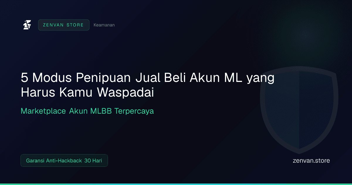 5 Modus Penipuan Jual Beli Akun ML yang Harus Kamu Waspadai